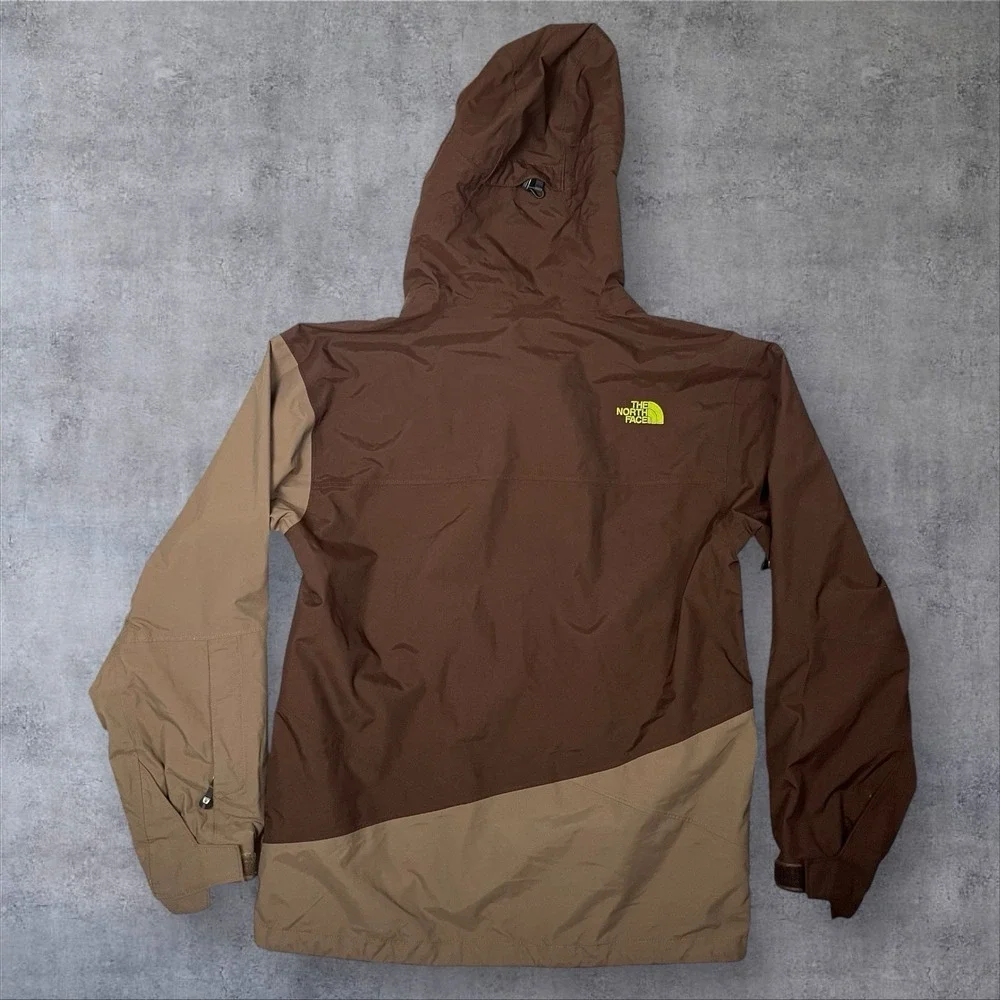 The North Face Cryptic HyVent Parka Jacket‎ Mens M Brown/Green Full Zip  REECO